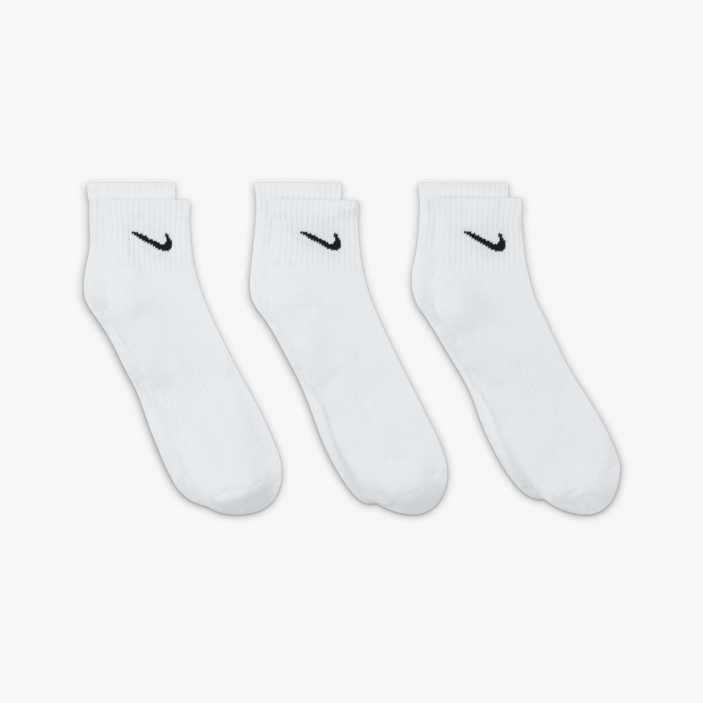 NIKE EVERYDAY TRAINING ANKLE SOCKS WHITE