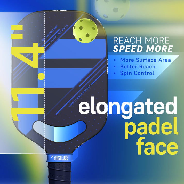 FirstEdge AeroFusion Japanese Toray T700 Carbon Fibre Edgeless Premium Thermoformed Pickleball Paddle (With Cover)