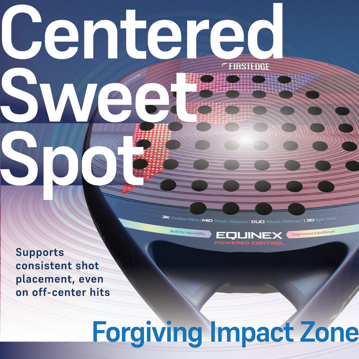 FirstEdge Equinex 3K Carbon Fibre Padel Racket