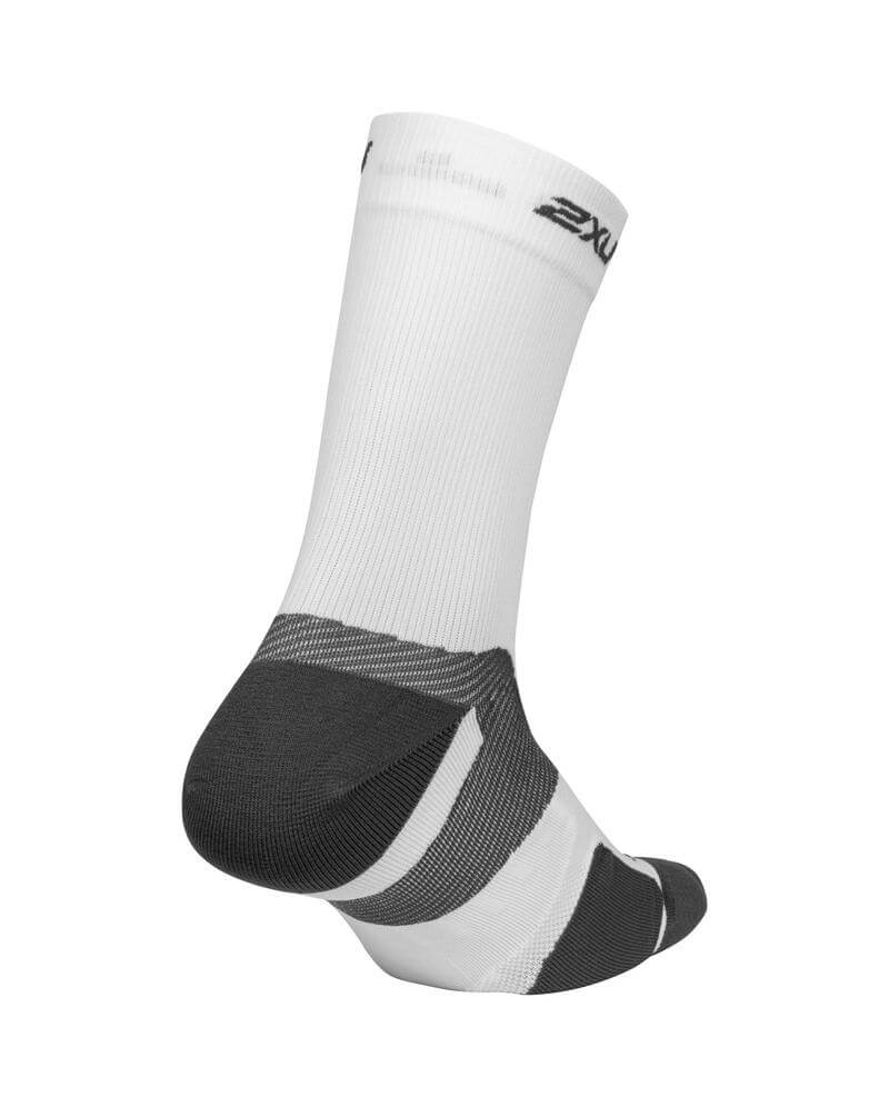 2XU VECTR Cushion Compression Socks-White/Grey
