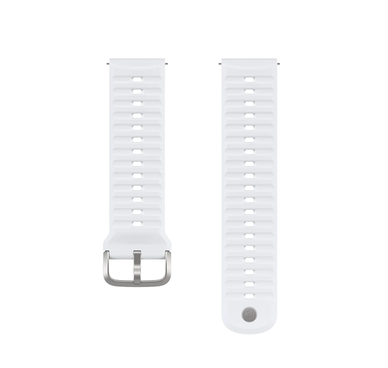 Coros 24mm white silicone band
