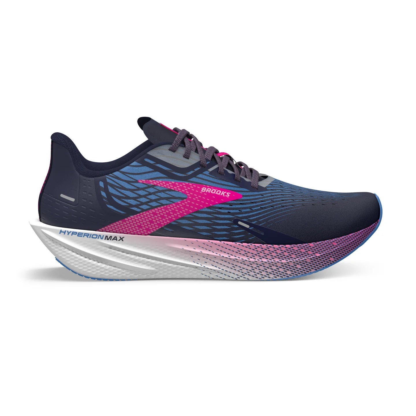 Brooks Hyperion Max - Road Running Shoes for Women (PEACOAT/MARINA BLUE/PINK GLO )