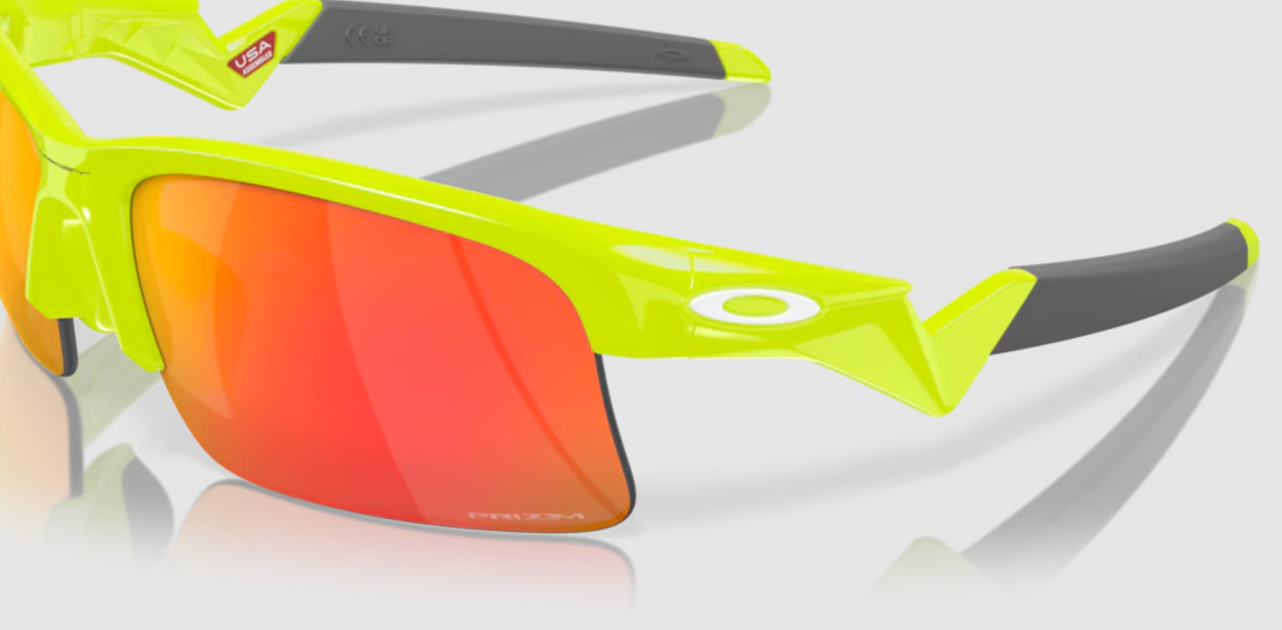Oakley Capacitor Polished Retina Burn Frame with Prizm Ruby Lenses