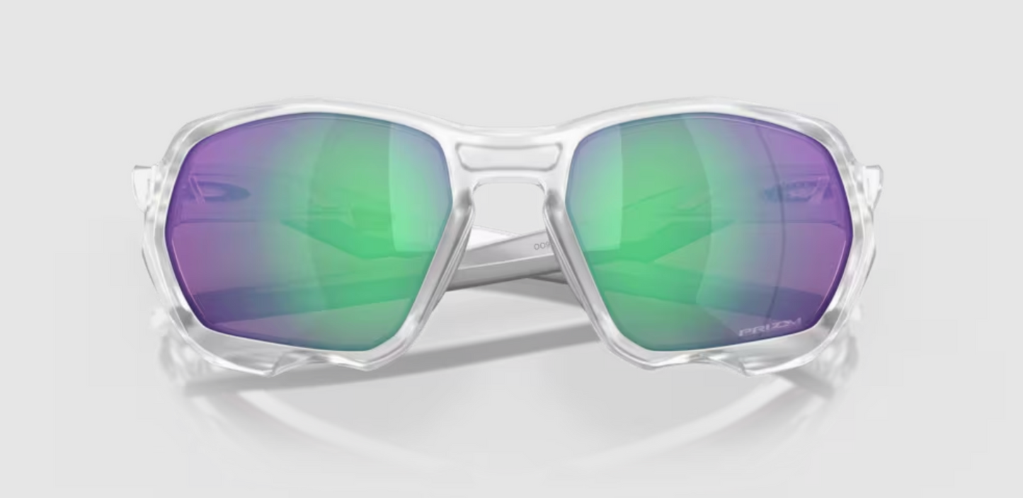 Oakley Plazma with Matte Clear Frame and Prizm Road Jade Lenses