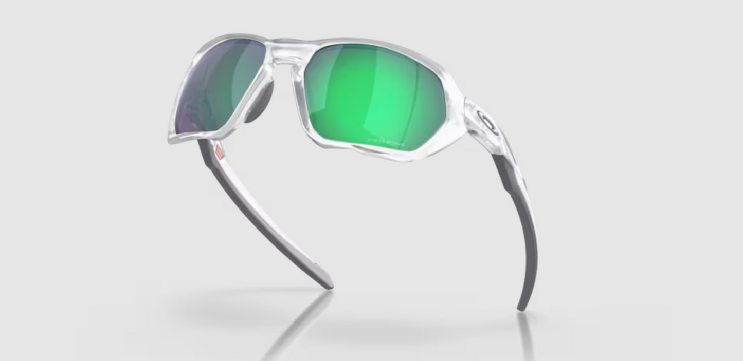 Oakley Plazma with Matte Clear Frame and Prizm Road Jade Lenses