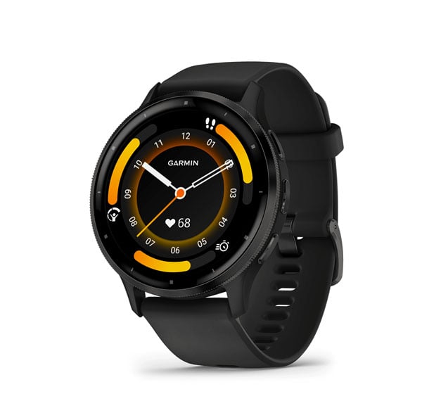 Garmin Venu 3 Slate Stainless Steel Bezel with Black Case