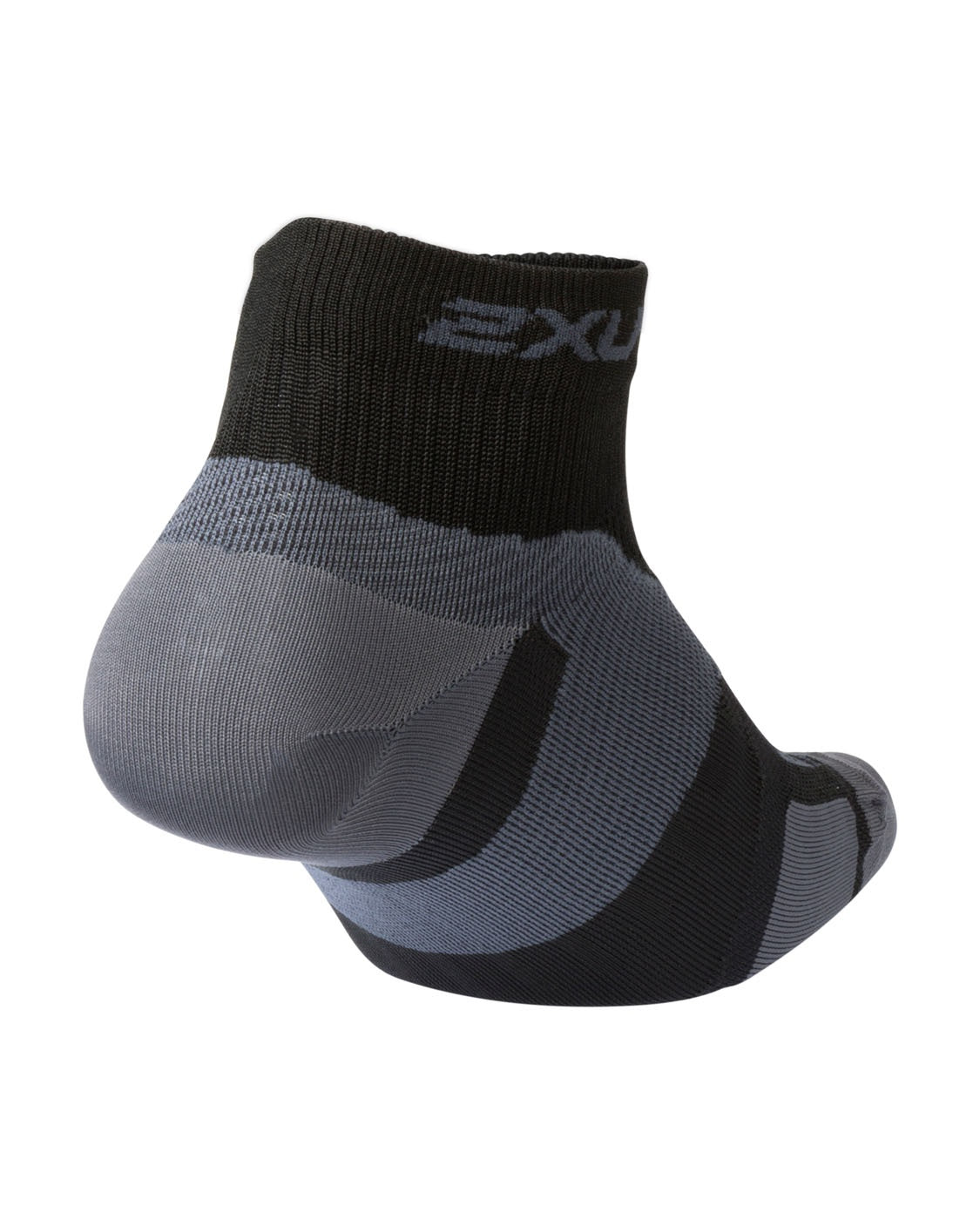2XU Vectr UA7028E Ultralight 1/4 Crew Sock-Xl-black/titanium
