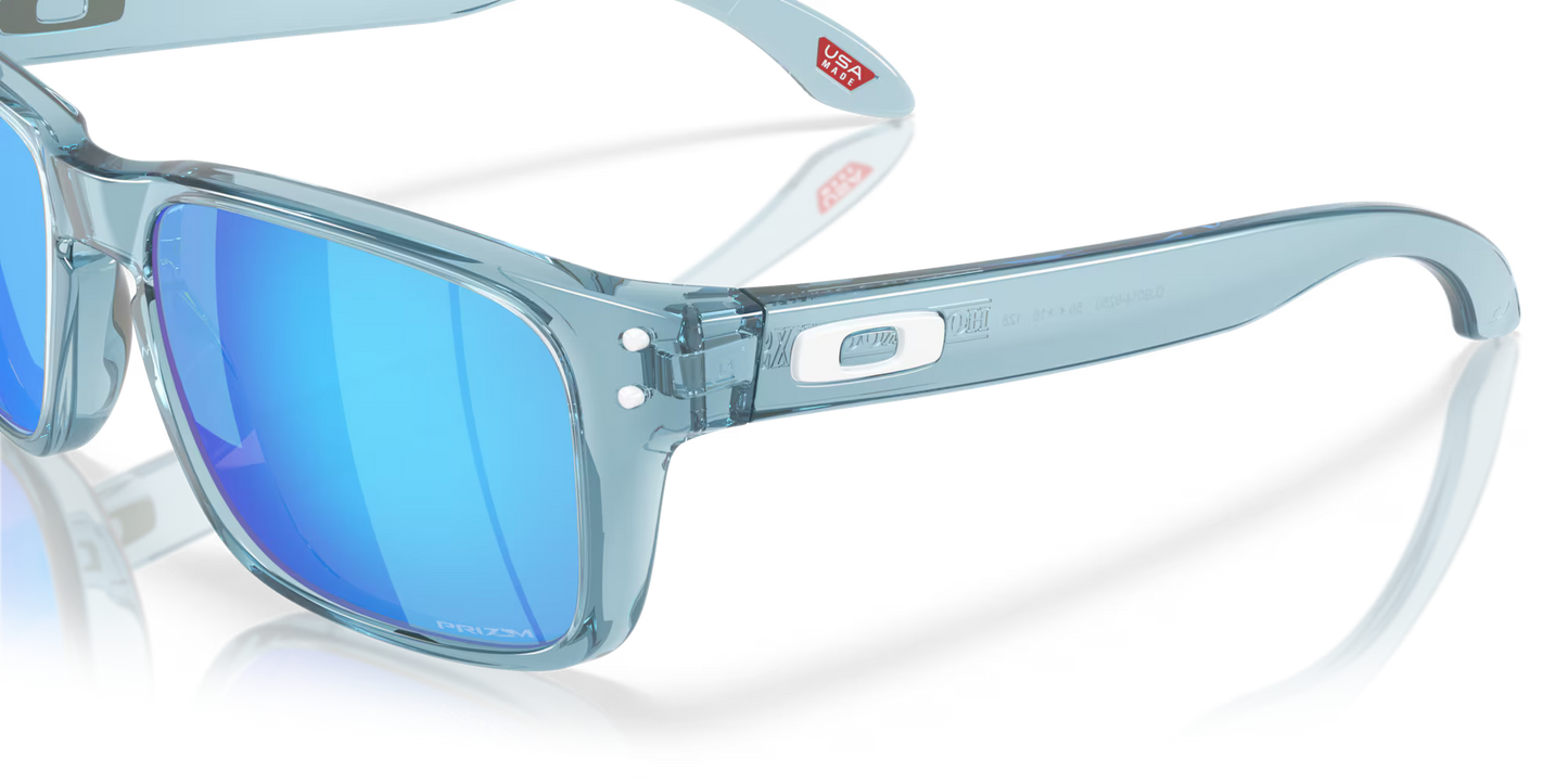 Oakley Holbrook prizm sapphire Lenses, transparent stonewash Frame