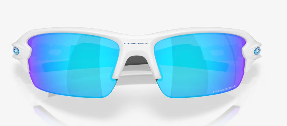 Oakley Flak Sunglass with 2.0 S Polished White and Prizm Sapphire