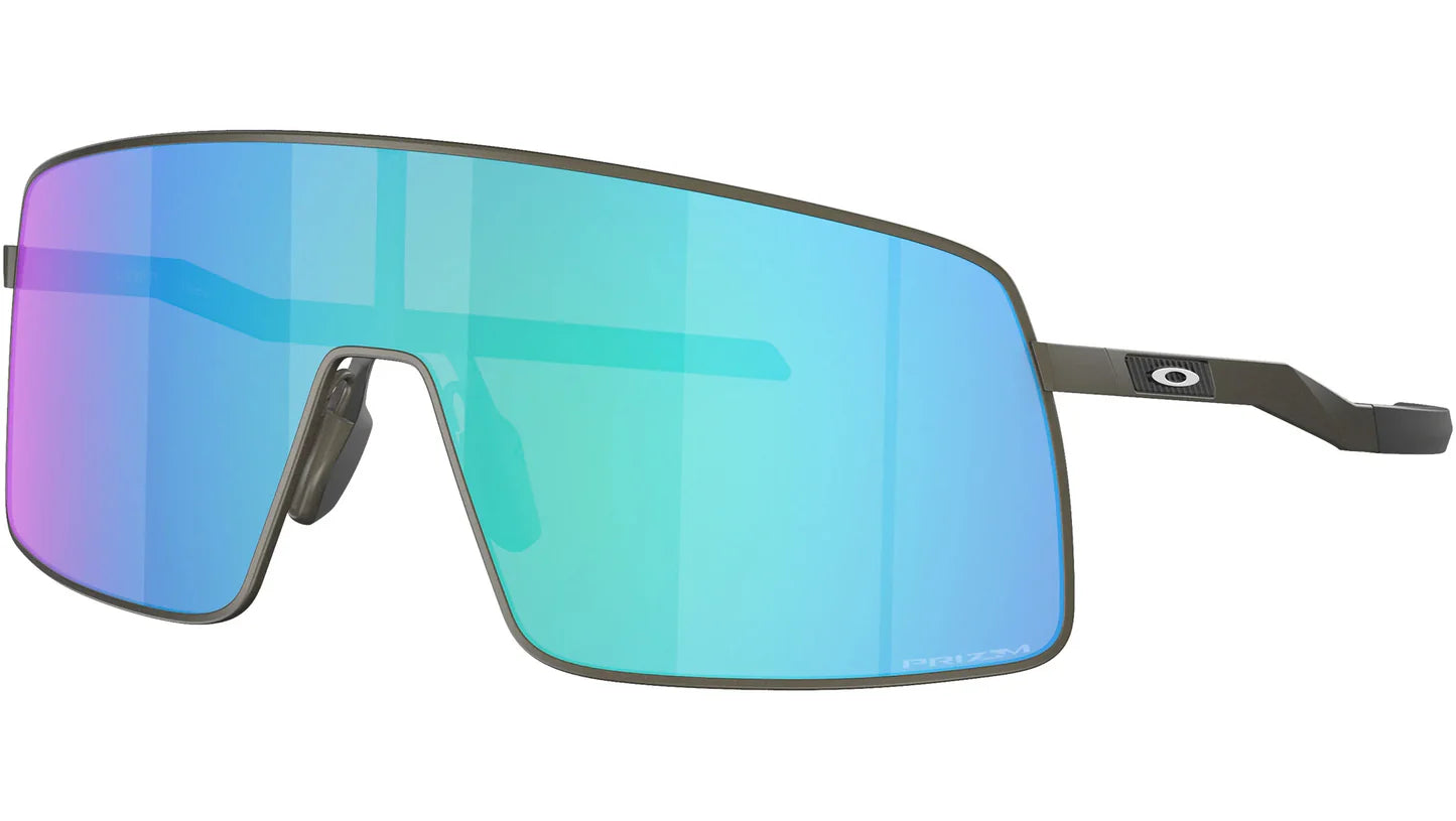 06013-04 Oakley SUTRO TI Satin Lead Prizm Sapphire Sunglasses