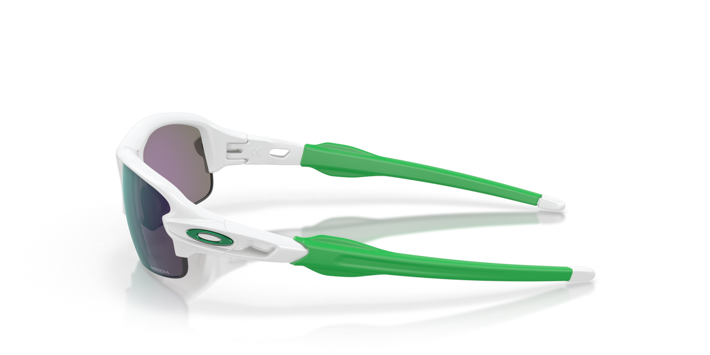 Oakley Sunglass Flak® XXS (Youth Fit) prizm jade Lenses,  matte white Frame