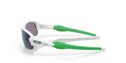 Oakley Sunglass Flak® XXS (Youth Fit) prizm jade Lenses,  matte white Frame