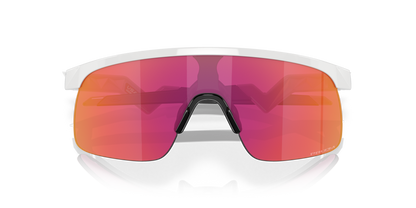 Oakley Sunglass Resistor (Youth Fit) prizm field Lenses,  polished white Frame