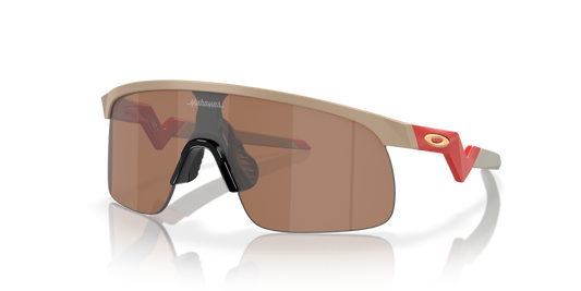 Oakley Sunglass Resistor (Youth Fit) Patrick Mahomes II Collection prizm tungsten Lenses with matte terrain tan Frame