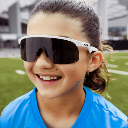 Oakley Sunglass Resistor (Youth Fit) Players Collection prizm black Lenses with pearl white Frame