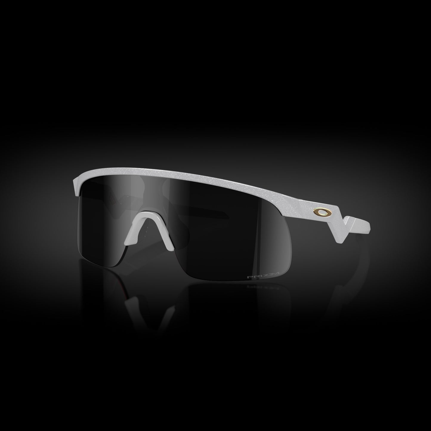 Oakley Sunglass Resistor (Youth Fit) Players Collection prizm black Lenses with pearl white Frame