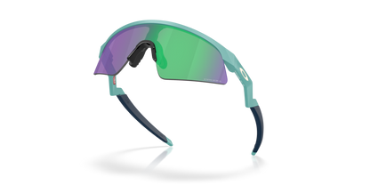 Oakley sunglass Resistor Sweep (Youth Fit) prizm jade Lenses withmatte pacific Frame