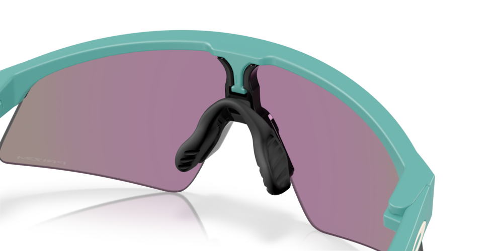 Oakley sunglass Resistor Sweep (Youth Fit) prizm jade Lenses withmatte pacific Frame