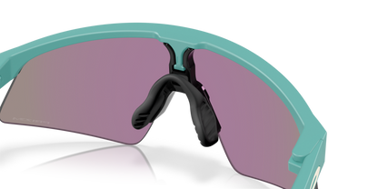 Oakley sunglass Resistor Sweep (Youth Fit) prizm jade Lenses withmatte pacific Frame