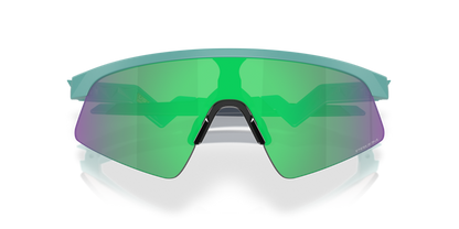 Oakley sunglass Resistor Sweep (Youth Fit) prizm jade Lenses withmatte pacific Frame