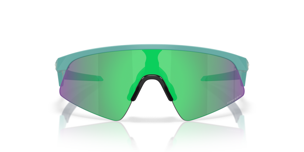 Oakley sunglass Resistor Sweep (Youth Fit) prizm jade Lenses withmatte pacific Frame