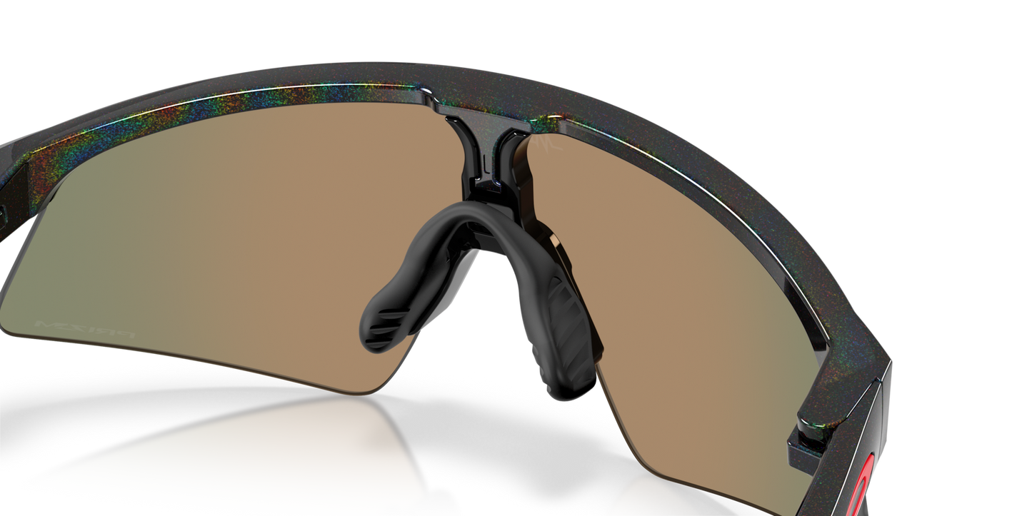 Oakley Sunglass Resistor Sweep® (Youth Fit) Patrick Mahomes II Collection  prizm ruby Lenses With dark galaxy Frame