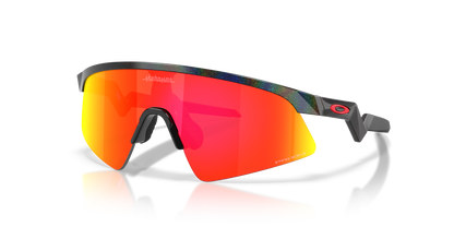 Oakley Sunglass Resistor Sweep® (Youth Fit) Patrick Mahomes II Collection  prizm ruby Lenses With dark galaxy Frame