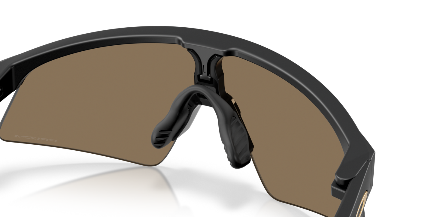 Oakley Sunglass esistor Sweep Matte Black Prizm 24k Lenses With matte black Frame