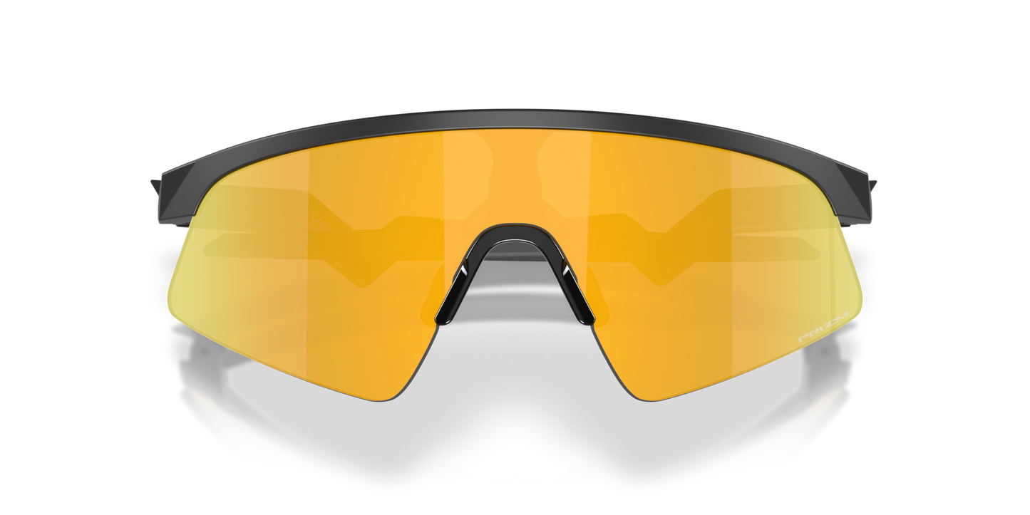 Oakley Sunglass esistor Sweep Matte Black Prizm 24k Lenses With matte black Frame