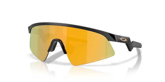 Oakley Sunglass esistor Sweep Matte Black Prizm 24k Lenses With matte black Frame