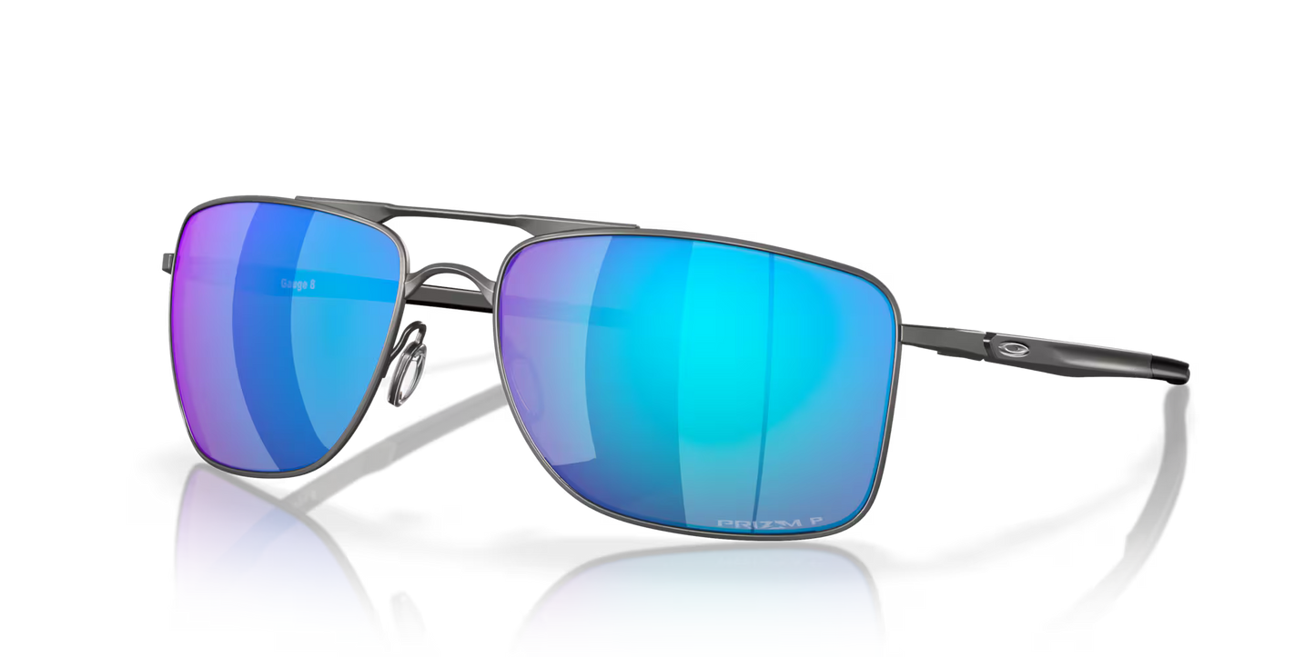 Oakley Gauge 8 Matte Gunmetal Prizm Sapphire Iridium Polarized