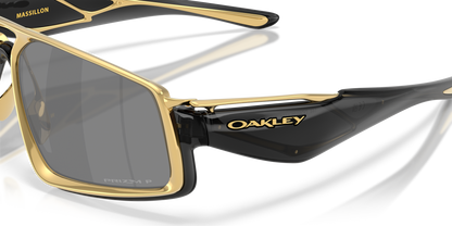 Oakley Sunglass Massillon prizm black polarized Lenses With black ink Frame