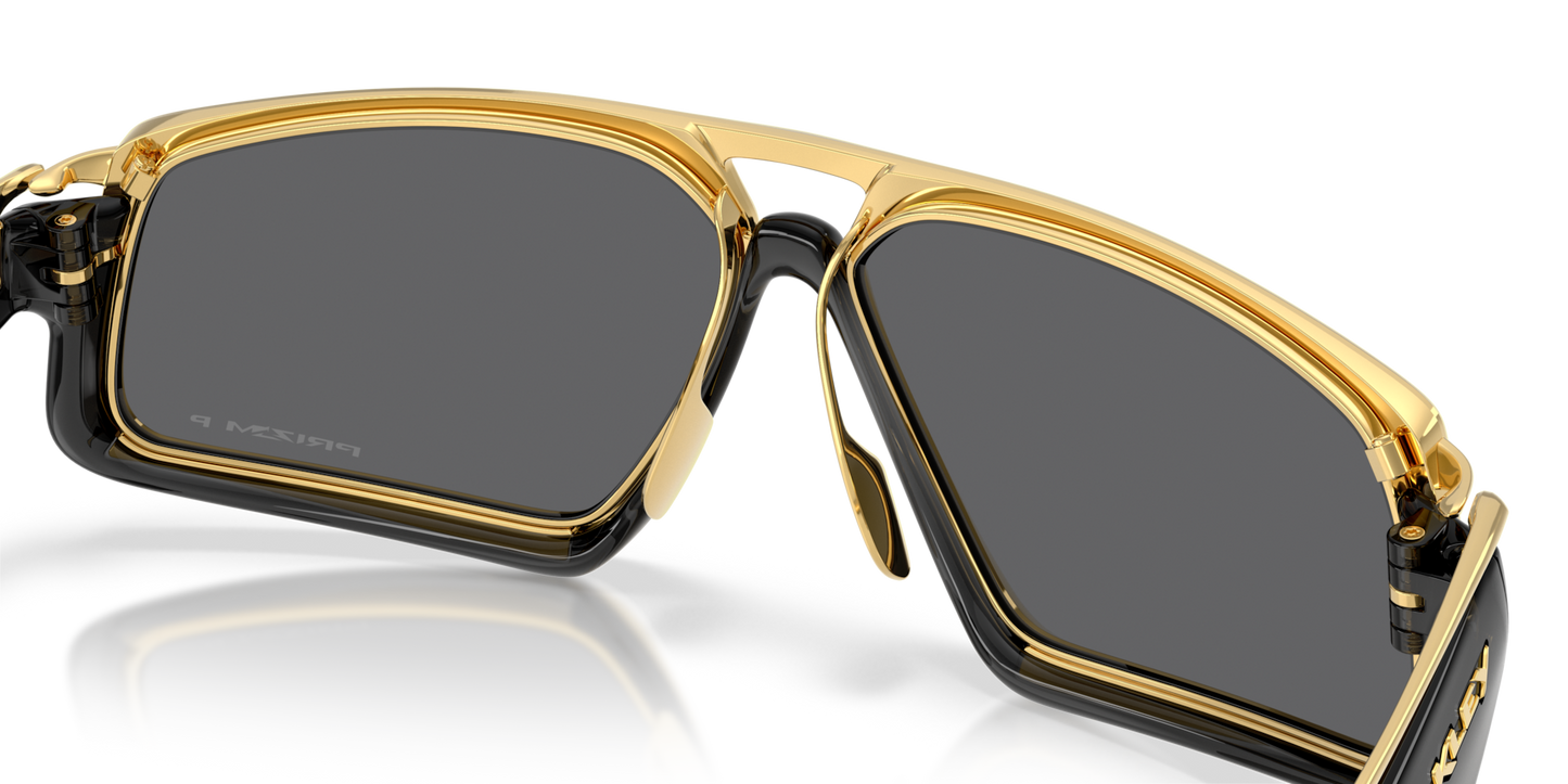 Oakley Sunglass Massillon prizm black polarized Lenses With black ink Frame