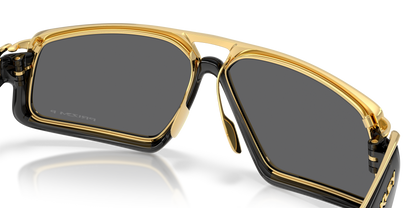 Oakley Sunglass Massillon prizm black polarized Lenses With black ink Frame