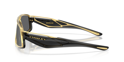 Oakley Sunglass Massillon prizm black polarized Lenses With black ink Frame