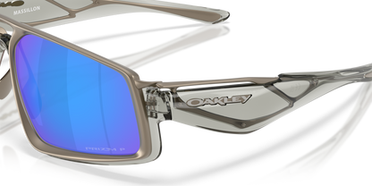 Oakley Sunglass Massillon prizm sapphire polarized Lenses,  grey ink Frame