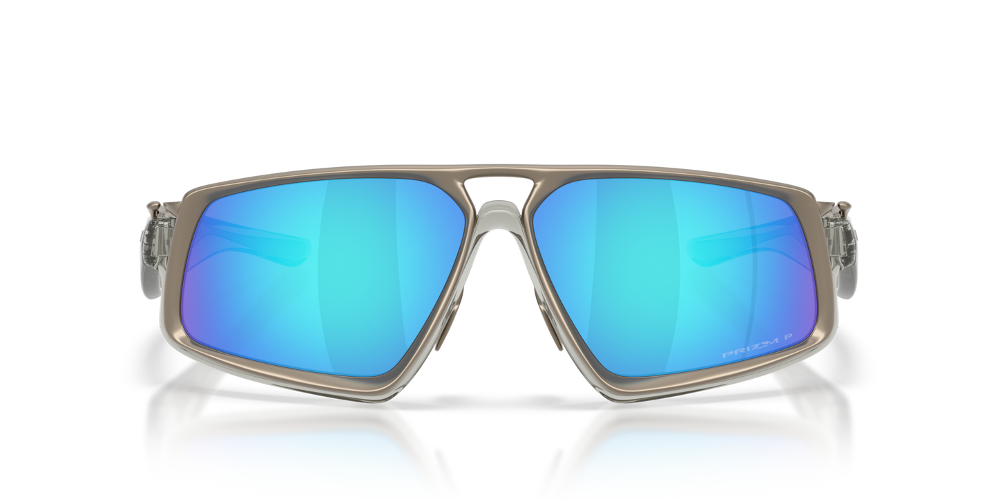 Oakley Sunglass Massillon prizm sapphire polarized Lenses,  grey ink Frame