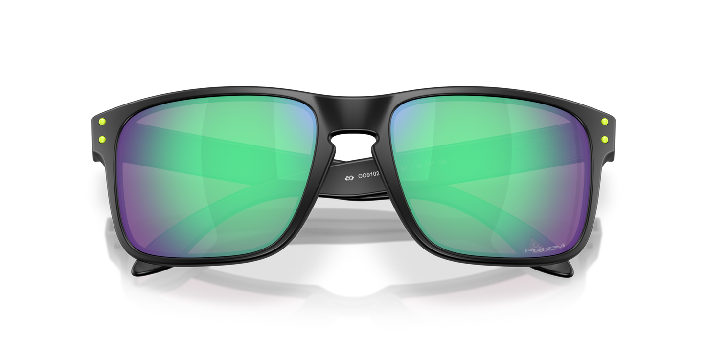 Oakley Holbrook Matte Black Prizm Road Jade Lenses, with matte black Frame