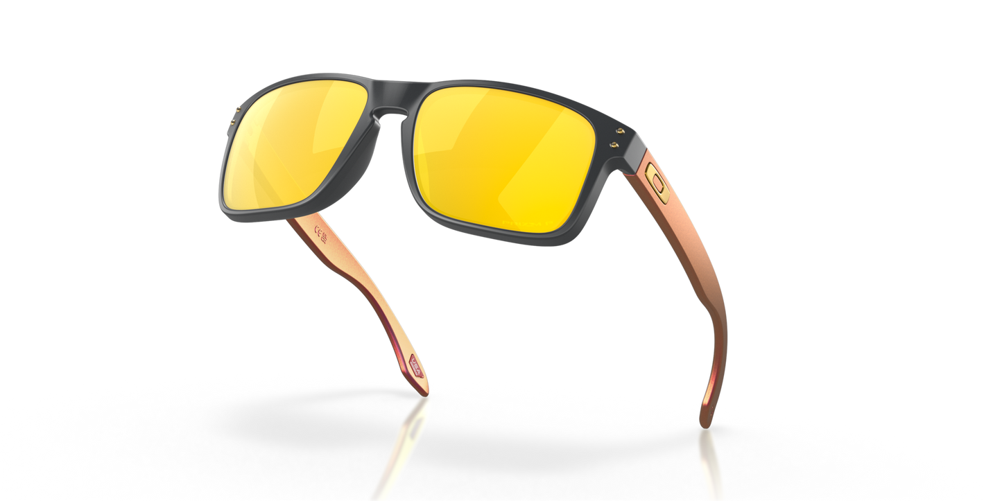 Oakley Sunglass Holbrook™prizm 24k polarized Lenses with matte carbon Frame