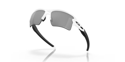 Oakley Flak 2.0 XL prizm black polarized Lenses,  polished white Frame