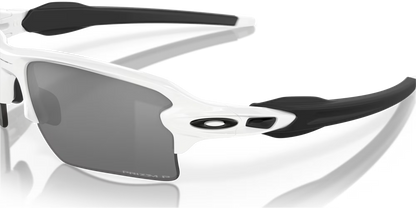 Oakley Flak 2.0 XL prizm black polarized Lenses,  polished white Frame