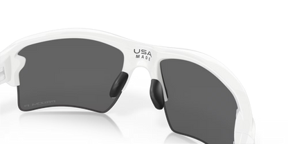 Oakley Flak 2.0 XL prizm black polarized Lenses,  polished white Frame