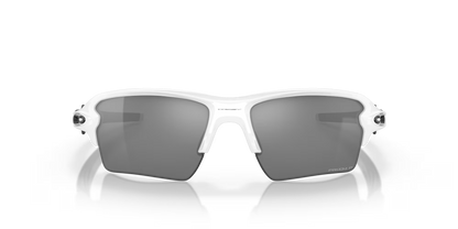 Oakley Flak 2.0 XL prizm black polarized Lenses,  polished white Frame