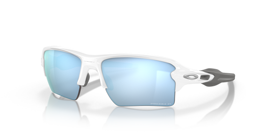 Oakley Flak® 2.0 XL prizm deep water polarized Lenses,  polished white Frame