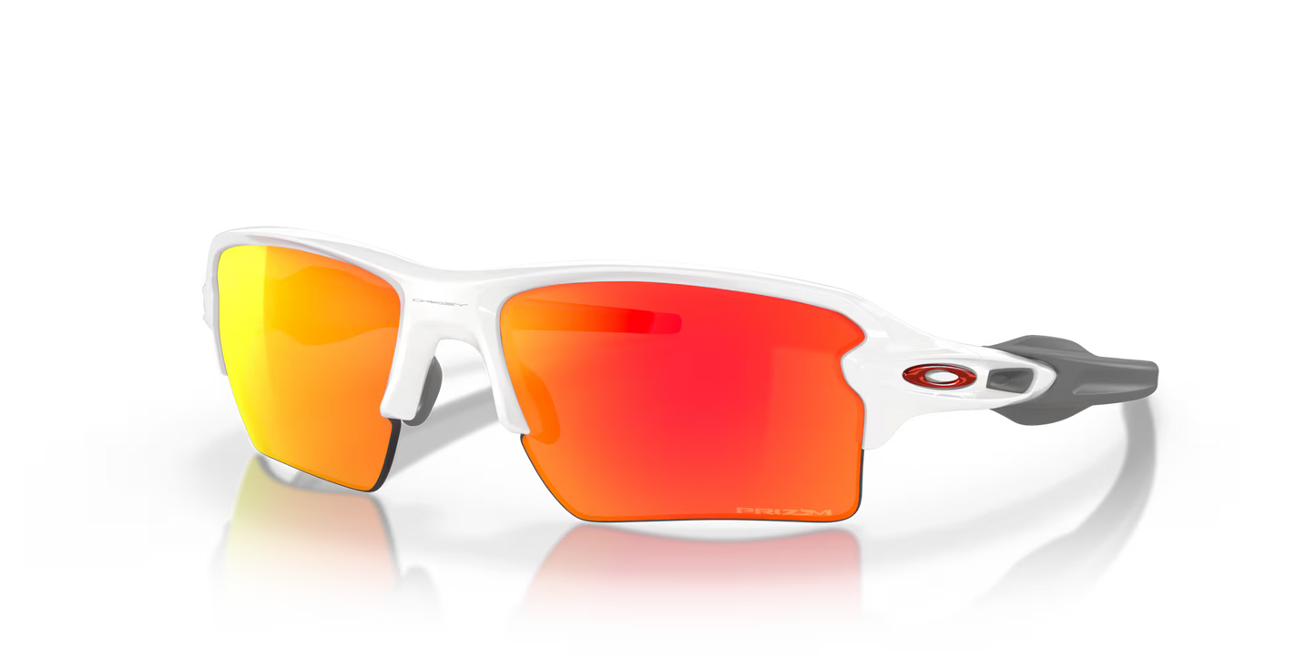 Oakley Flak 2.0 XL prizm ruby Lenses, polished white Frame