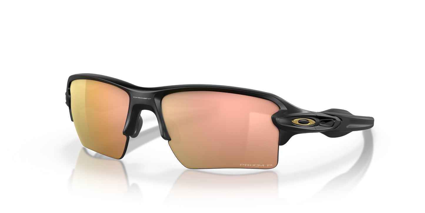 Flak® 2.0 XL prizm rose gold polarized Lenses With matte black Frame