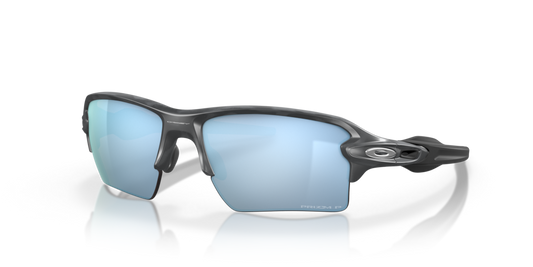 Oakley sunglass Flak® 2.0 XL prizm deep water polarized Lenses with matte black camo Frame