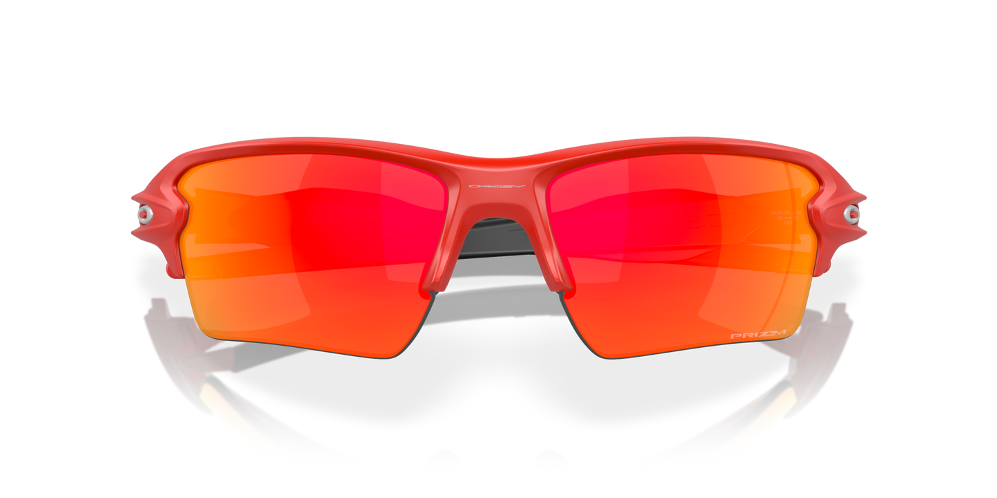 Flak® 2.0 XL prizm ruby Lenses With matte redline Frame