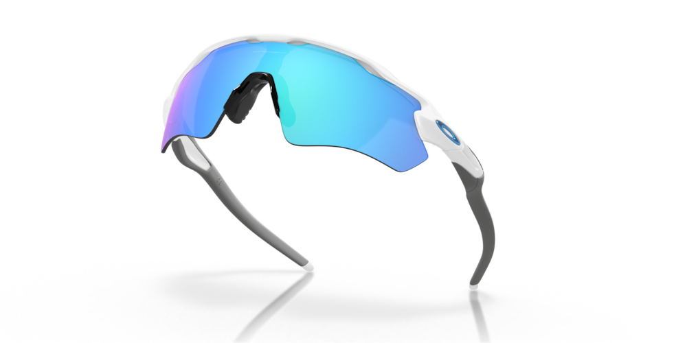 Oakley sunglass Radar® EV Path® Team Colors prizm sapphire Lenses with polished white Frame