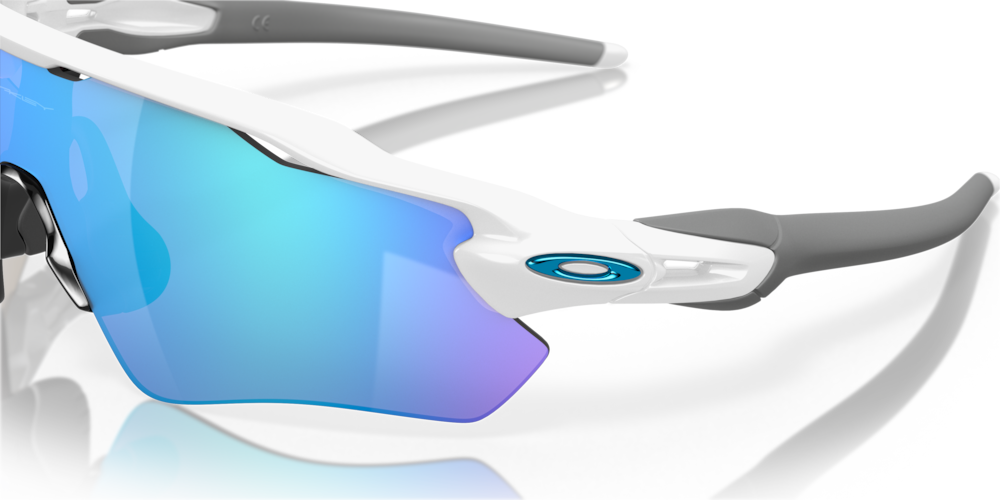 Oakley sunglass Radar® EV Path® Team Colors prizm sapphire Lenses with polished white Frame